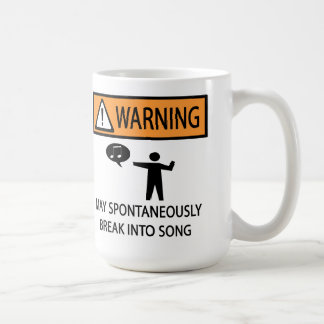 Taza De Café Cantante espontáneo