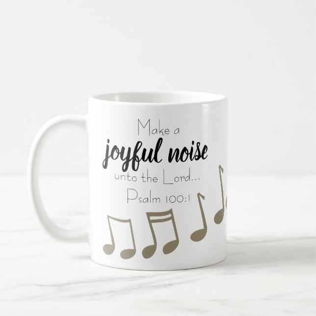 Taza De Café Cantante musical de Nota musical (Izquierda)