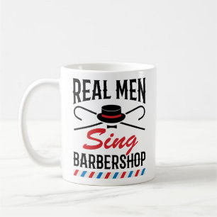 Taza De Café Cantantes de Barbershop de Real Men