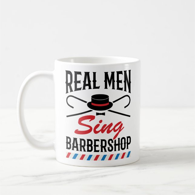Taza De Café Cantantes de Barbershop de Real Men (Izquierda)