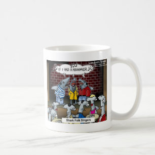 Taza De Café Cantantes de folk tiburón obsequios divertidos y t