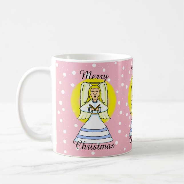 Taza De Café Canto Angel Navidades Mug (Izquierda)