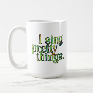 Taza De Café Canto bonitos acuarela texto tipográfico