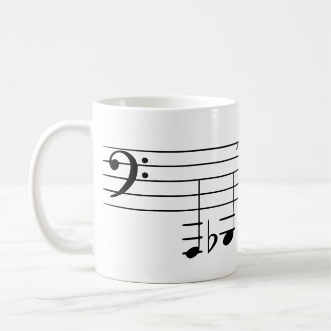 Taza De Café Canto de café de rango de juego de Bassoon (Izquierda)