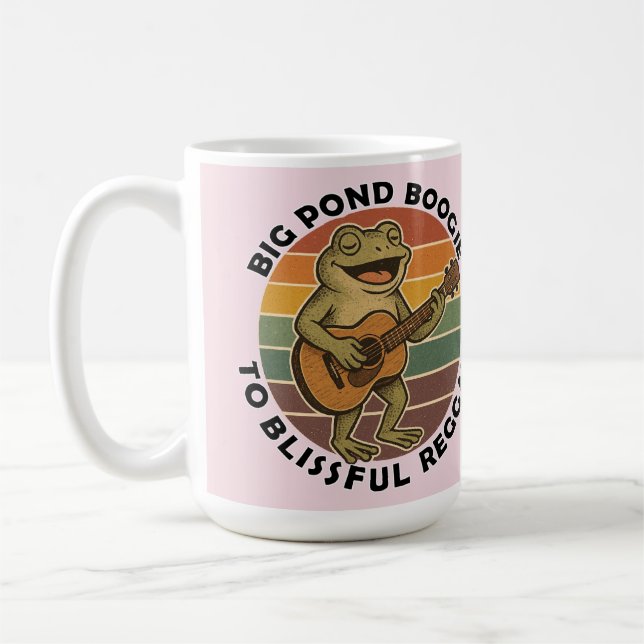 Taza De Café canto de rana divertida (Izquierda)