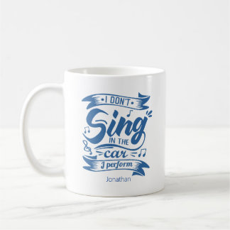 Taza De Café Canto gracioso en el regalo de auto