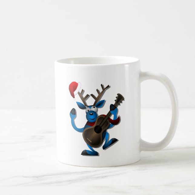 Taza De Café Canto lindo de Santa del navidad (Derecha)