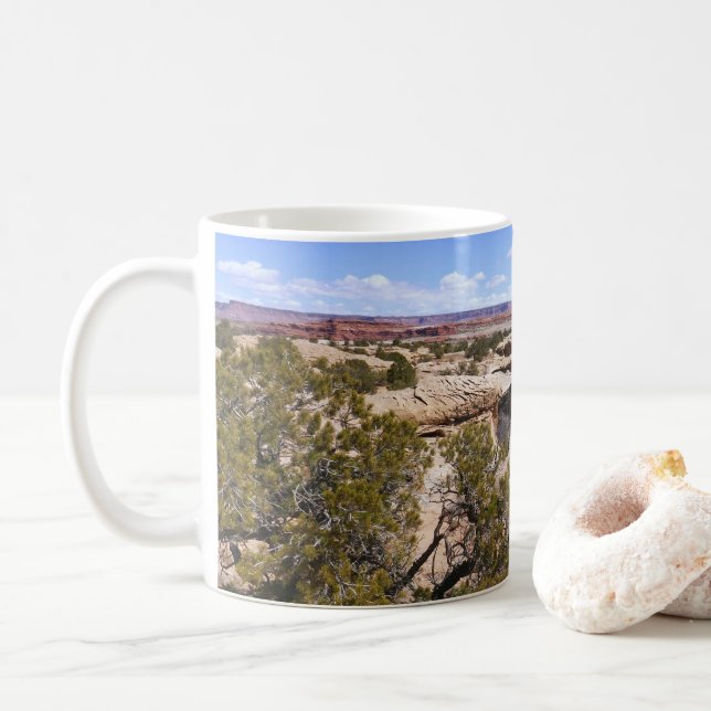 Taza De Café Canyonlands View from Cave Springs Trail (Con donut)