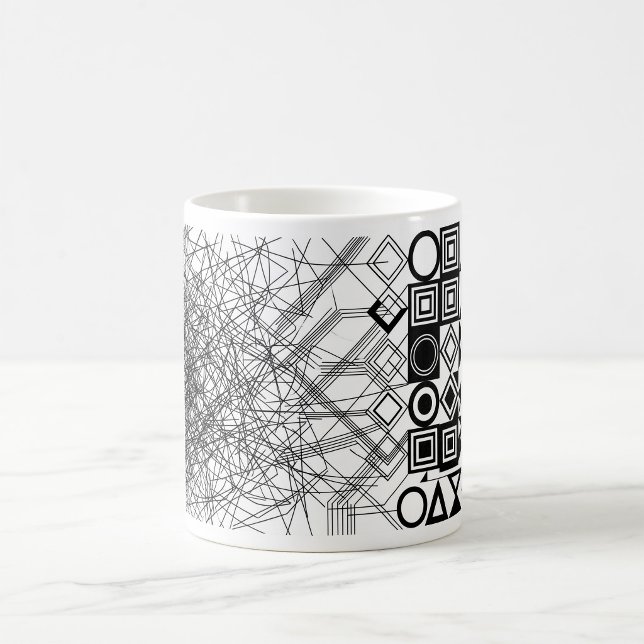 Taza De Café Caos a Orden Abstracto Geométrico  (Subido por el creador)