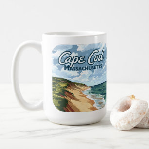 Taza De Café Cape Cod Beach Seashore Massachusetts Blue