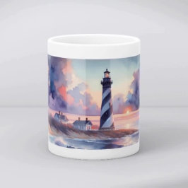 Taza De Café Cape Hatteras Lighthouse at Sunset Coastline
