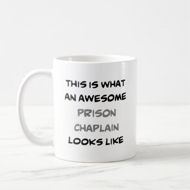 Taza De Café capellán de prisión, impresionante (Izquierda)