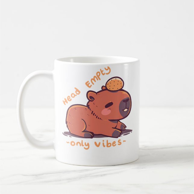 Taza De Café Capibara Cabeza Vacía (Izquierda)
