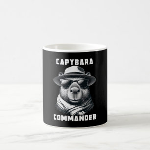 Taza De Café Capibara Con Gafas De Sol Capy Comandante