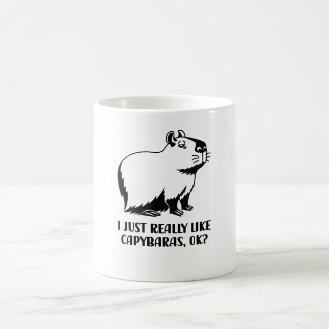 Taza De Café Capibara Lover Rodent Carpincho Animal Water Hog (Centro)