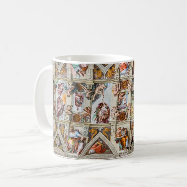 Taza De Café Capilla Sixtina Michelangelo - Vaticano, Roma, Ita (Anverso izquierdo)