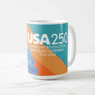 Taza De Café Capital del cumpleaños 250 de EE. UU. - Celebració