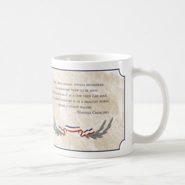 Taza De Café Capitalismo - Winston Churchill (Derecha)