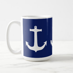 Taza De Café Capitán Anchor Vela Mar Marítimo