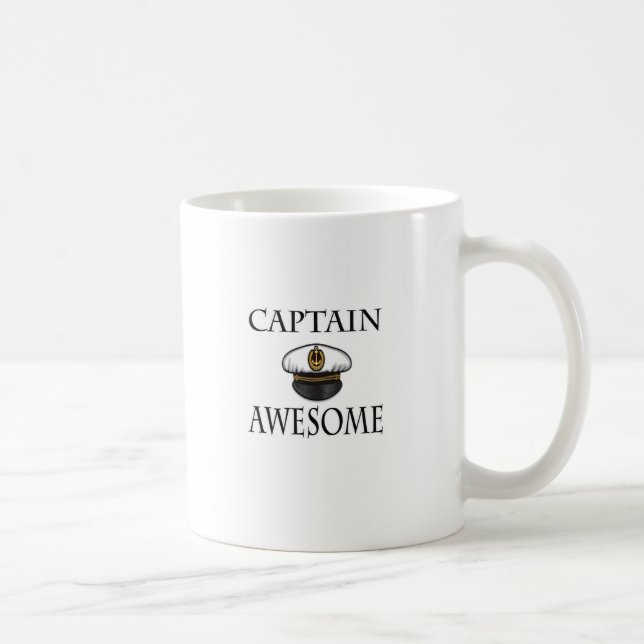 Taza De Café Capitán Awesome (Derecha)