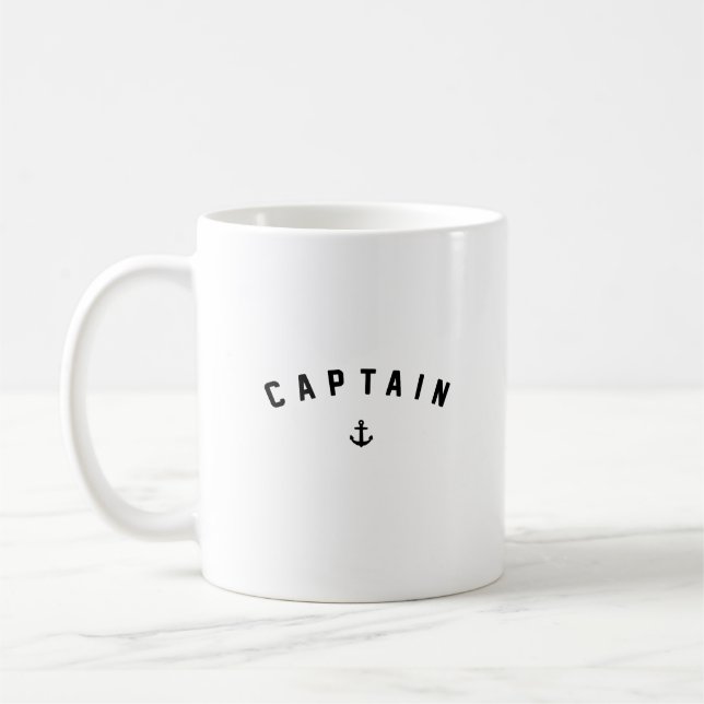 Taza De Café Capitán barco Retro (Izquierda)