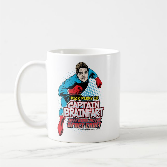 Taza De Café Capitán Brainfart Mug de Rick Perry (Izquierda)