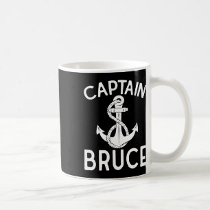 Taza De Café Capitán Bruce barco yate navegación ancla de barco