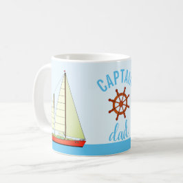 Taza De Café Capitán Dad Sailboats