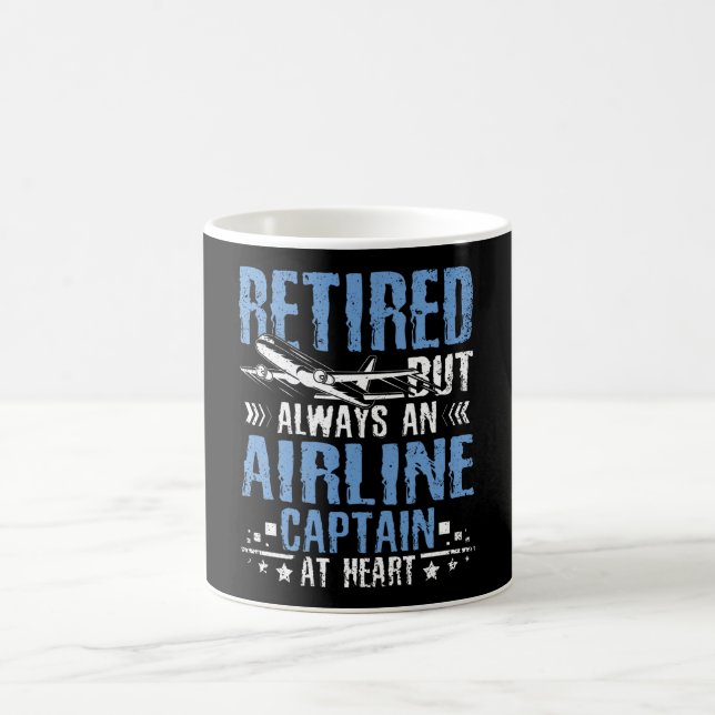 Taza De Café Capitán de avión retirado (Centro)