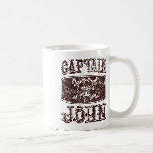 Taza De Café Capitán de cosecha John Personalizado Pontón Pirat