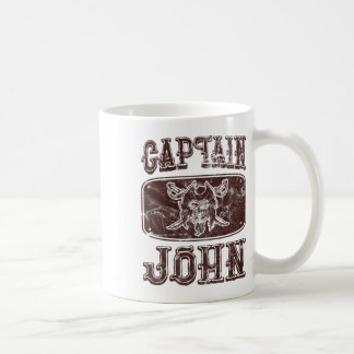 Taza De Café Capitán de cosecha John Personalizado Pontón Pirat
