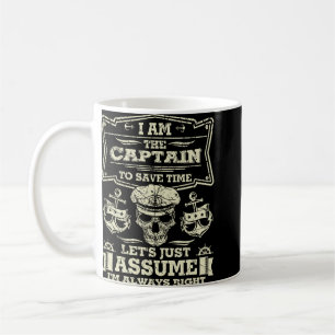 Taza De Café Capitán De La Camiseta Del Barco Regalos De Amante