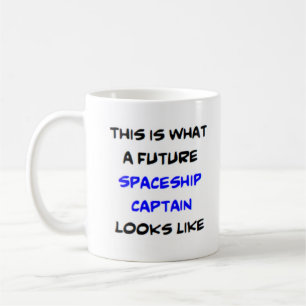 Taza De Café capitán de nave espacial, futuro