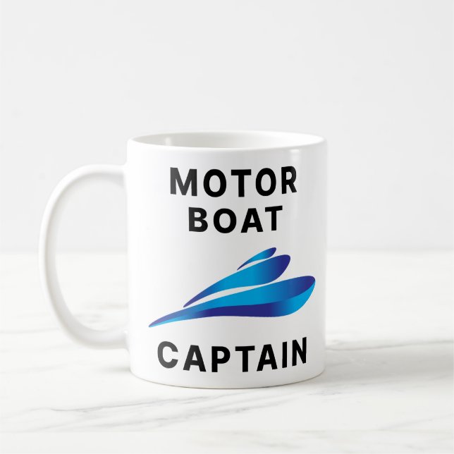 Taza De Café Capitán del barco de motor (Izquierda)