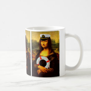 Taza De Café Capitán del mar Mona Lisa