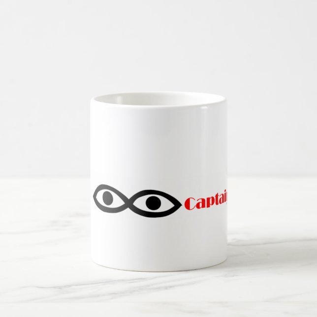 Taza De Café CAPITÁN del ojo del ojo (Centro)
