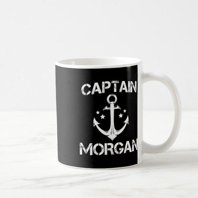 Taza De Café Capitán Morgan Funny Apellido de cumpleaños person (Derecha)
