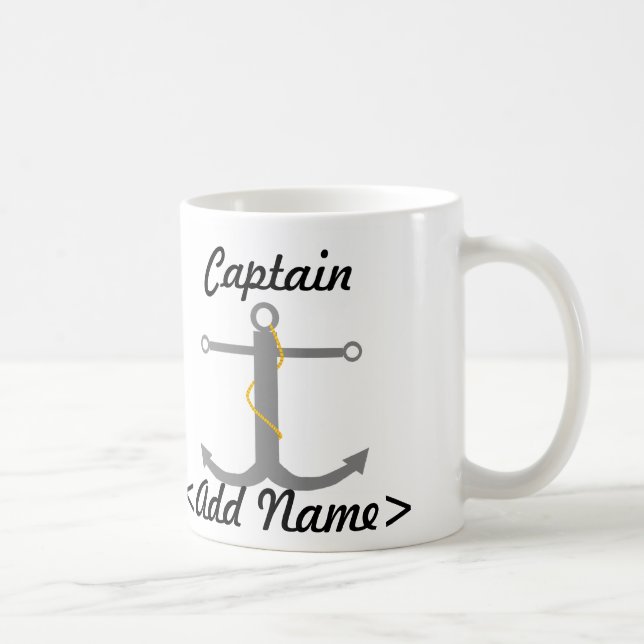 Taza De Café Capitán Mug personalizado (Derecha)