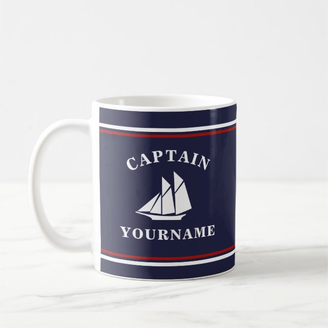 Taza De Café Capitán Náutico, Navalny, Mug (Izquierda)
