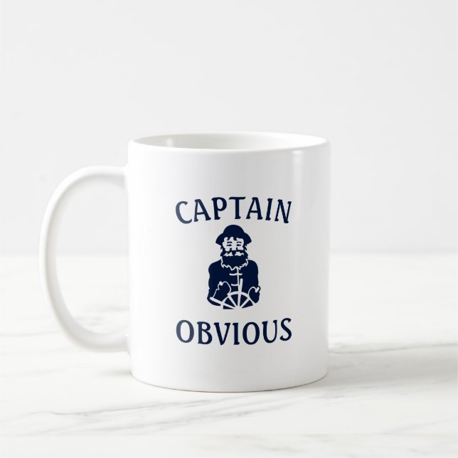 Taza De Café capitán obvio (Izquierda)