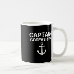 Taza De Café Capitán Padrino Pontoon Lake Sailor Pescador Bote