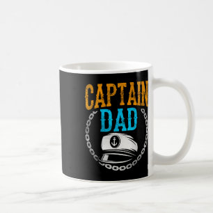 Taza De Café Capitán Papá Barco Embarcación Navegación Yate Pad