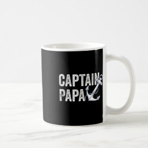 Taza De Café Capitán Papa Pontón Regalo Lago Marinero Barco de