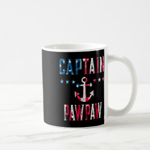 Taza De Café Capitán Patriótico Pawpaw Bandera Vintage de EE. U