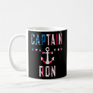 Taza De Café Capitán Patriótico Ron Us Bandera 4 De Julio Boati