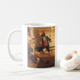Taza De Café Capitán pirata vintage, lucha de espadas por NC Wy