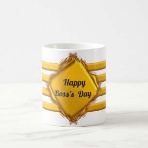 Taza De Café Capitán rayas de oro