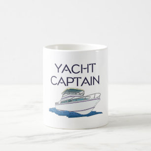 Taza De Café Capitán SUPERIOR del yate