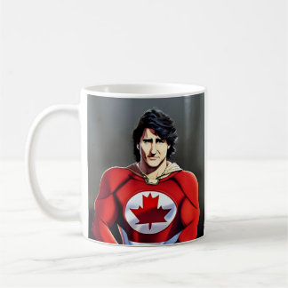 Taza De Café Capitán Trudeau, héroe de Canadá