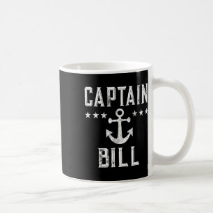 Taza De Café Capitán Viejo Bill Propietario del barco Tema del